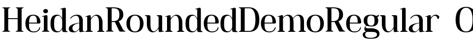HeidanRoundedDemoRegular-OGVap.otf