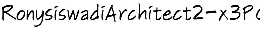 RonysiswadiArchitect2-x3POK.ttf