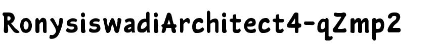 RonysiswadiArchitect4-qZmp2.ttf